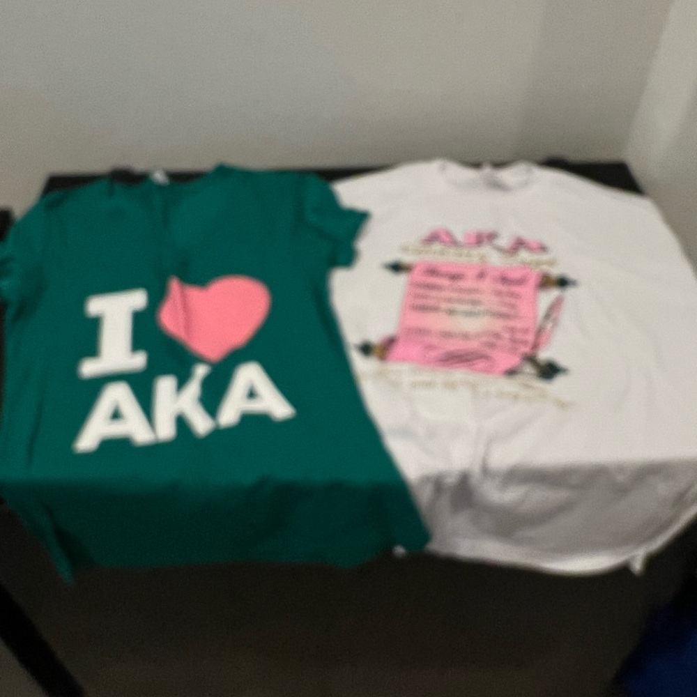 AKA T-Shirts - Green and White